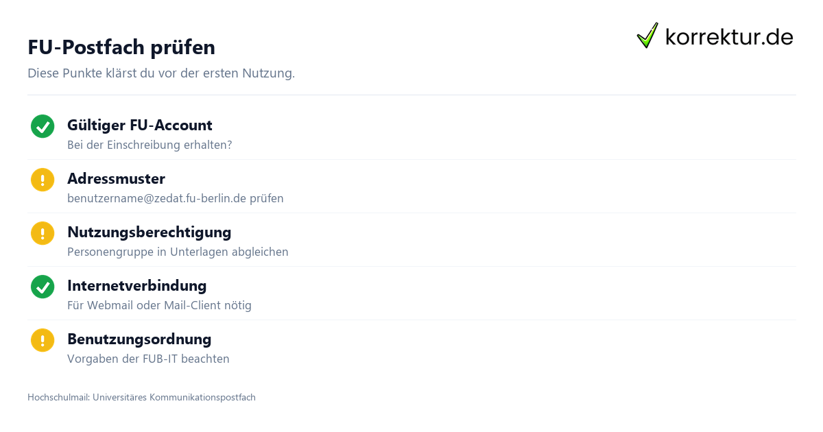 Hochschulmail im Studium sicher einordnen und nutzen: Voraussetzungen prüfen