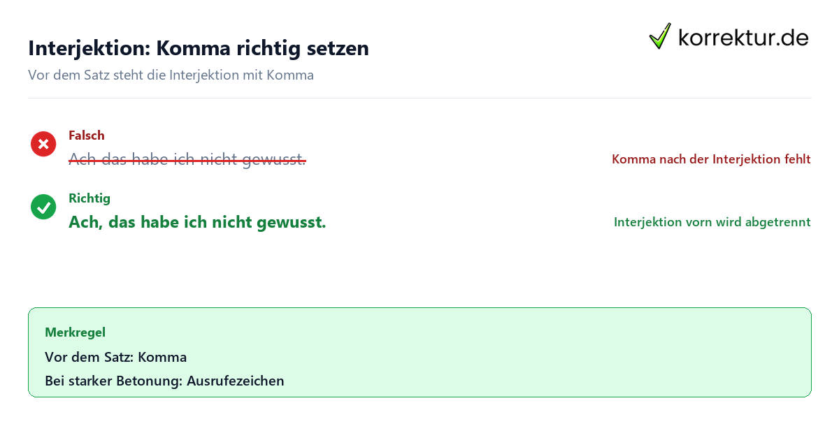 Interjektion Interjektion
