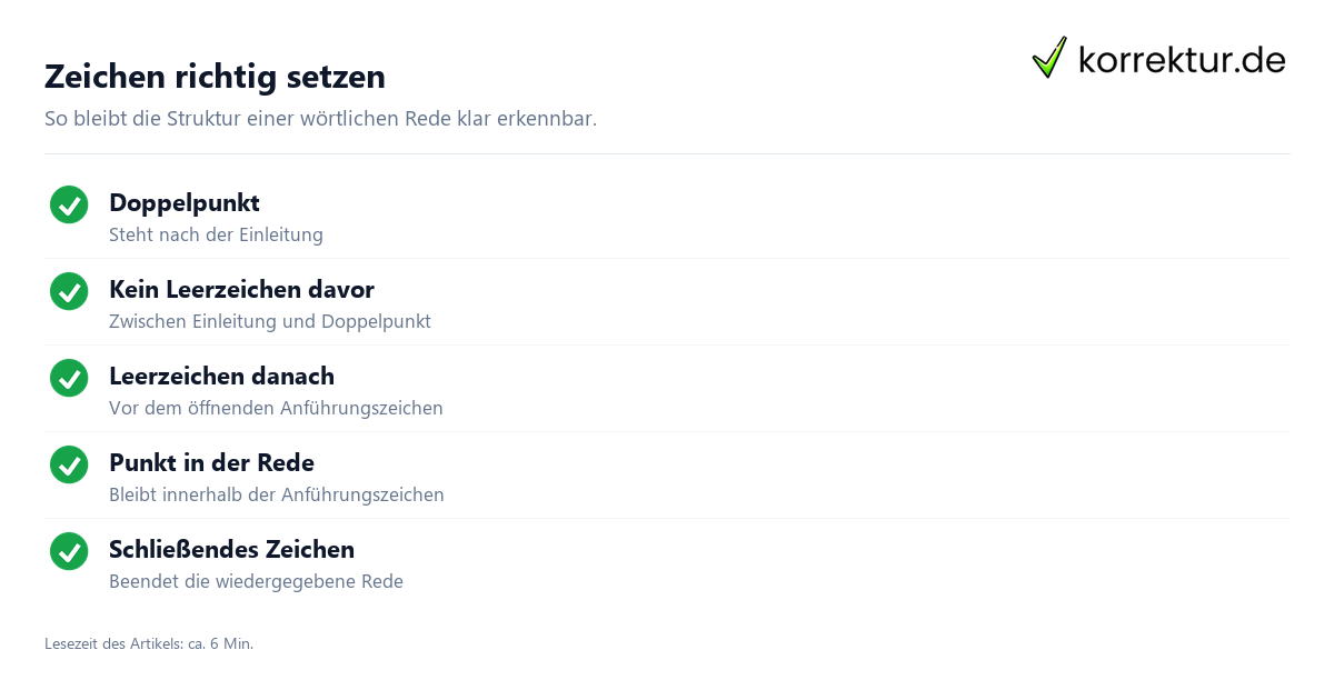 Interpunktion verständlich erklärt: Satzzeichen in wörtlicher Rede