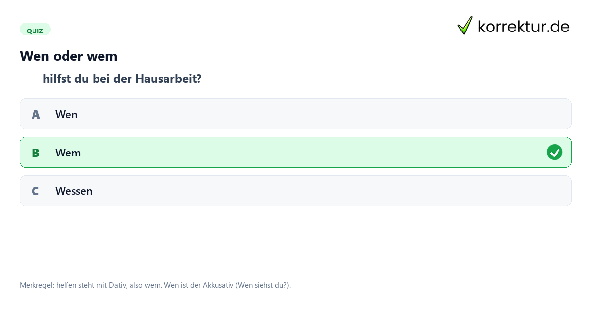 Interrogativpronomen Interrogativpronomen