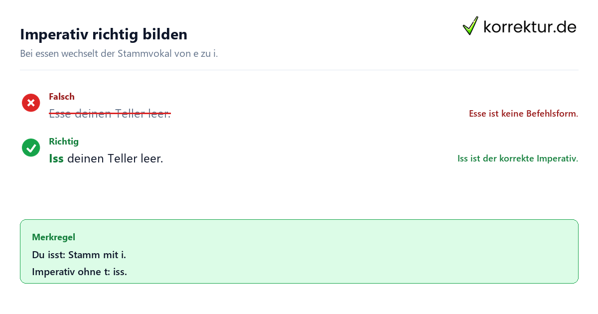 iss oder esse iss oder esse