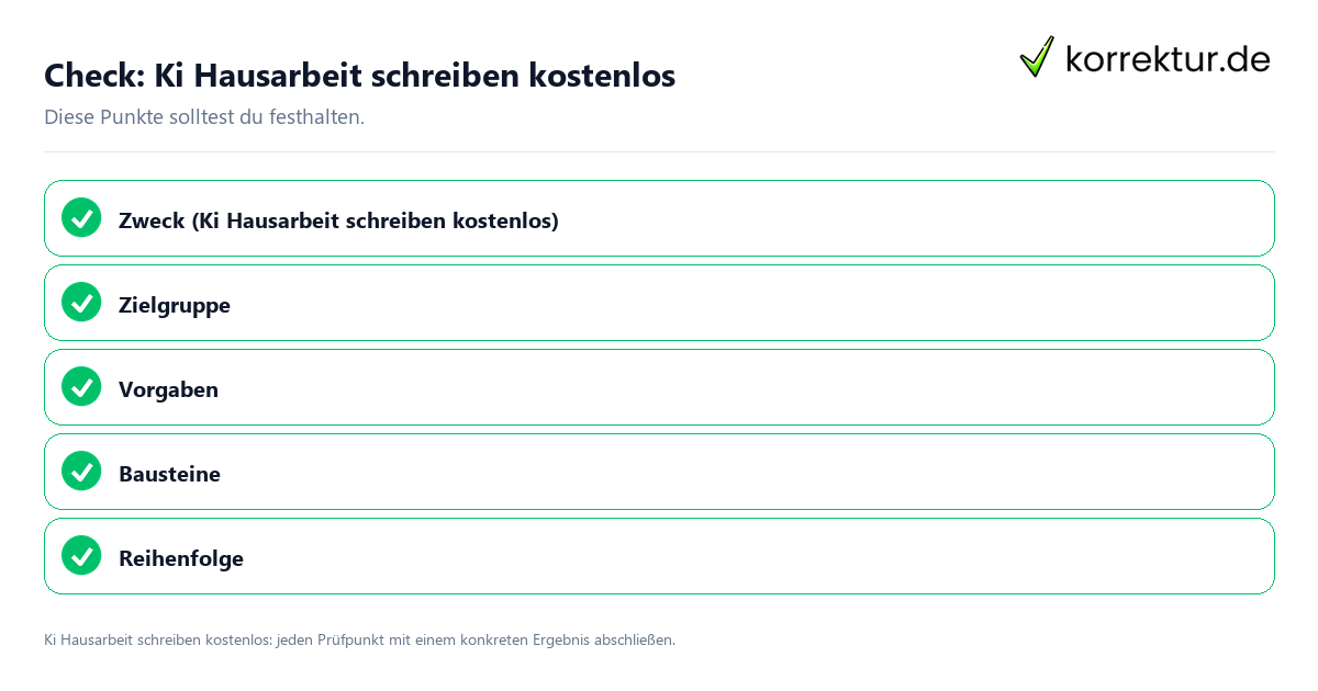 Check: Ki Hausarbeit schreiben kostenlos Ki Hausarbeit schreiben kostenlos mit einer themenspezifischen Checkliste