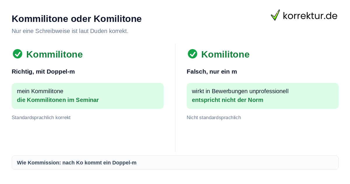 Kommilitone oder Komilitone Kommilitone oder Komilitone richtig schreiben