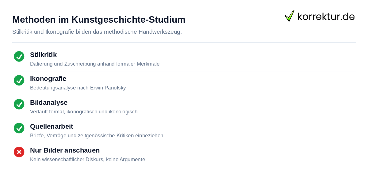 Methoden im Kunstgeschichte-Studium Kunstgeschichte studieren: zentrale Methoden im Überblick