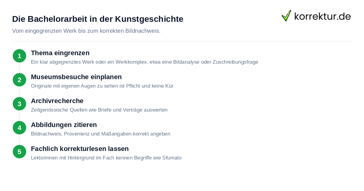 Kunstgeschichte studieren: Aufbau der Bachelorarbeit