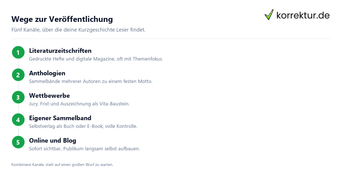 Kurzgeschichte veröffentlichen: 5 Wege für Autoren