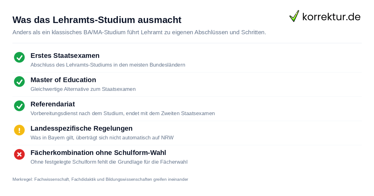 Was das Lehramts-Studium ausmacht Lehramt studieren: Aufbau und Abschluss des Studiums