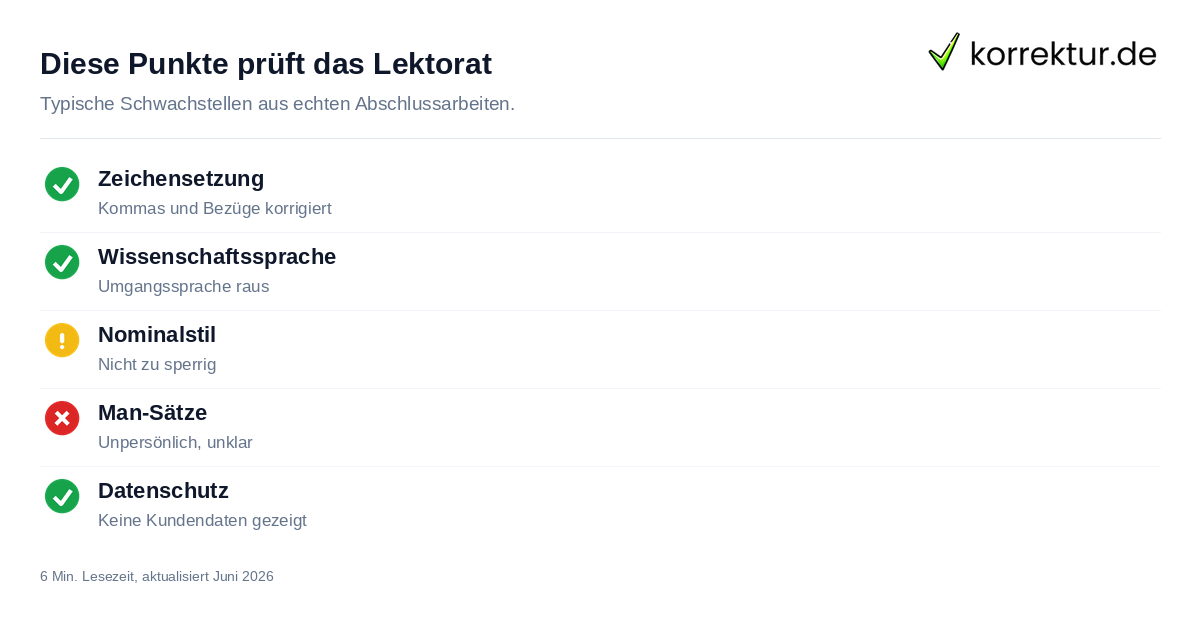 Lektorat Beispiele: Was ein gutes Lektorat prüft