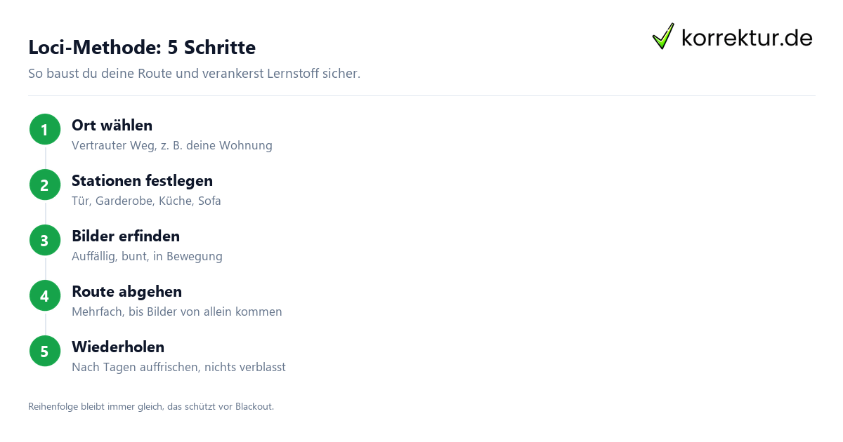 Loci-Methode: 5 Schritte Loci-Methode Gedächtnispalast in 5 Schritten aufbauen