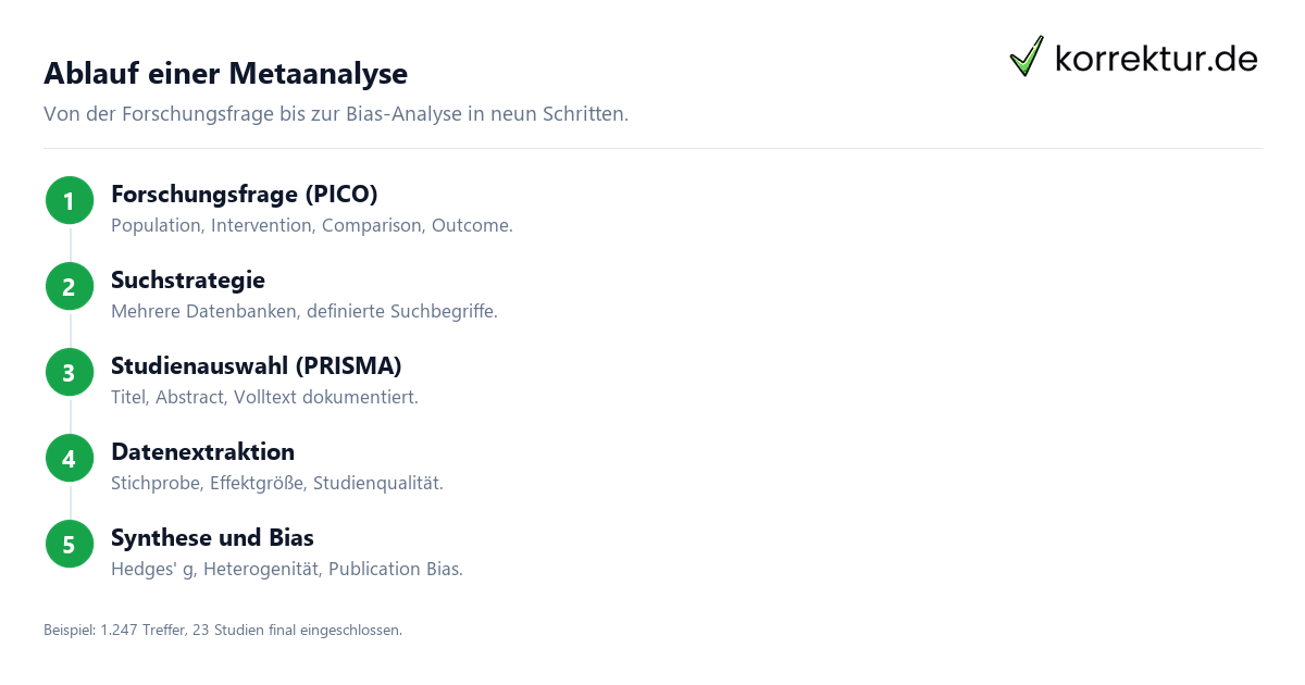 Metaanalyse: Methode und Ablauf erklärt Metaanalyse: Methode und Ablauf erklärt