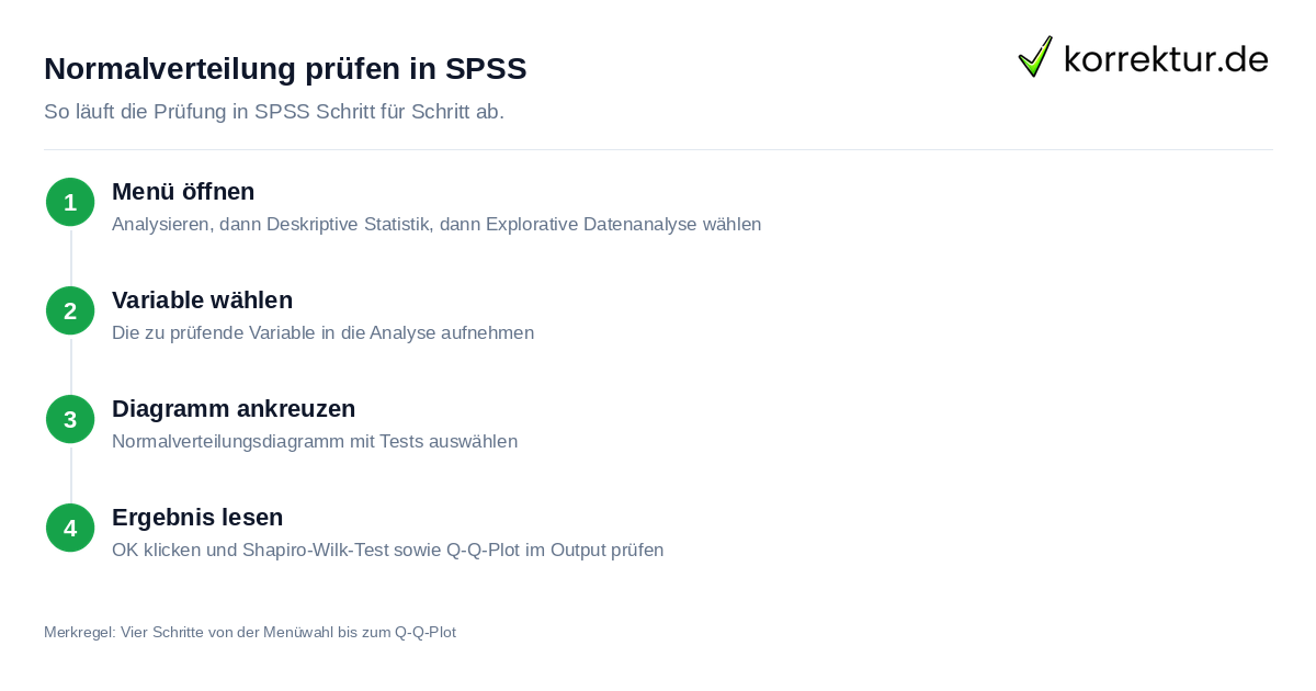 Normalverteilung prüfen in SPSS Normalverteilung in der Statistik erklärt: Prüfung Schritt für Schritt