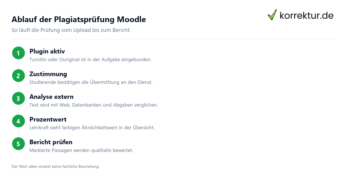 Plagiatsprüfung Moodle