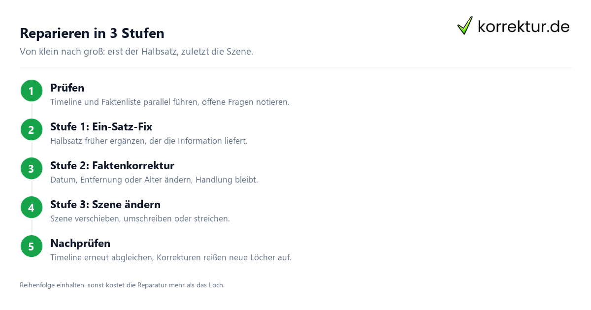 Plotlöcher systematisch beheben in drei Stufen