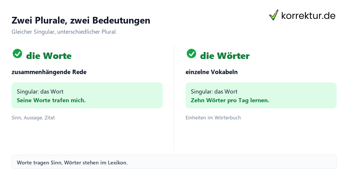 Plural Bildung