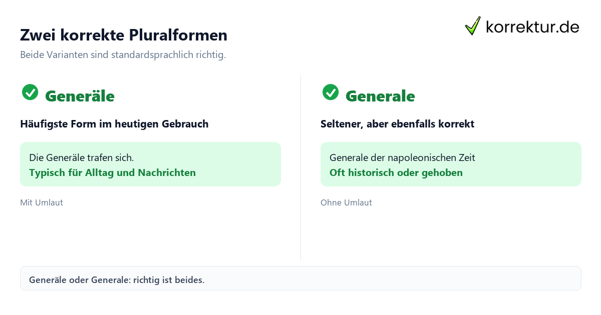 Plural von General