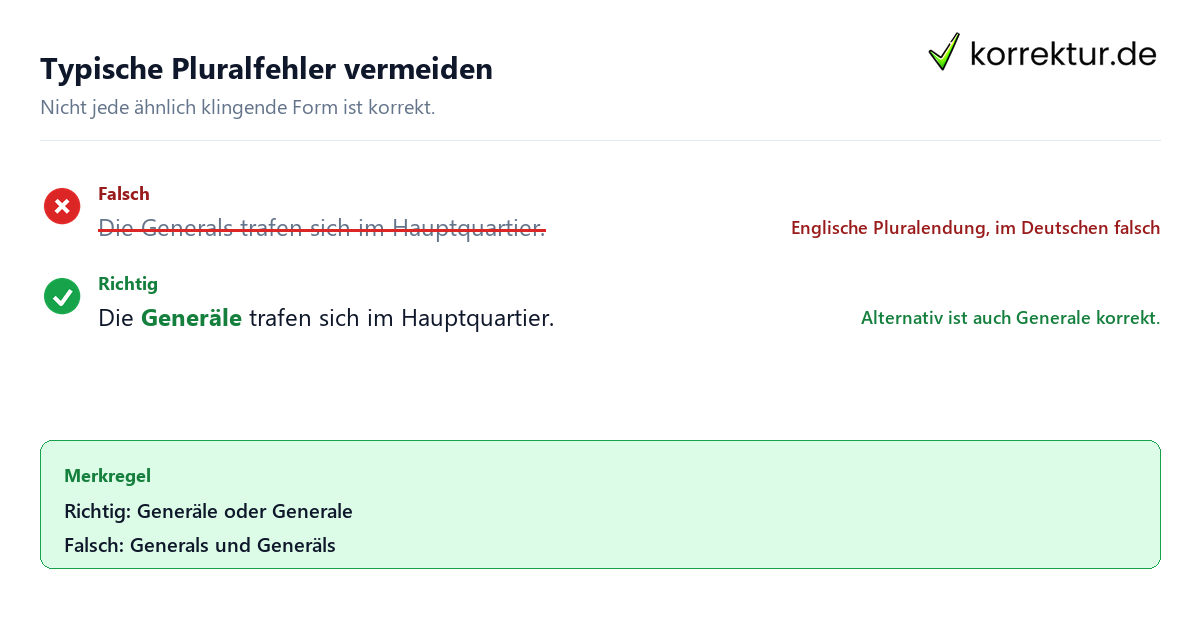 Plural von General