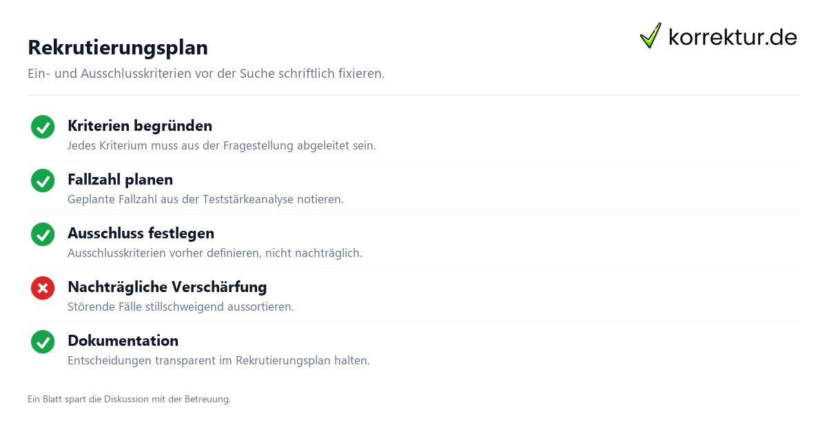 Probanden für Studie und Experiment finden: Rekrutierungsplan und Kriterien