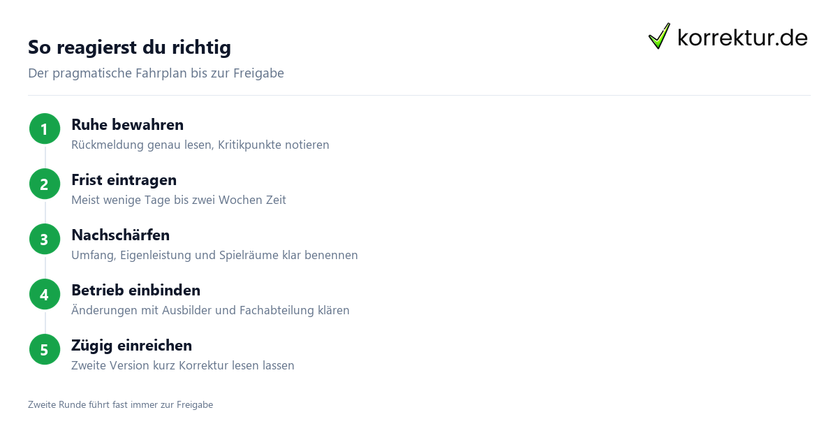 Projektantrag abgelehnt: Fahrplan zur erfolgreichen Überarbeitung