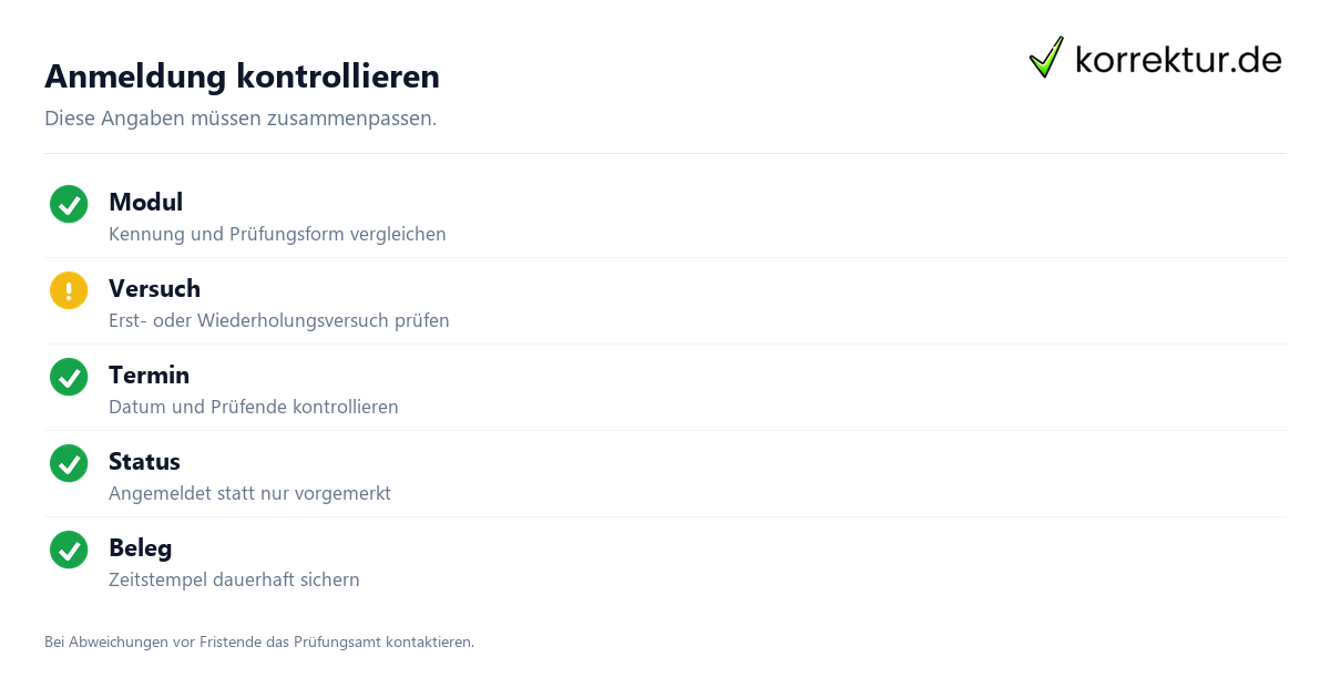 Prüfungsanmeldung im Studium: Checkliste für den Studienalltag