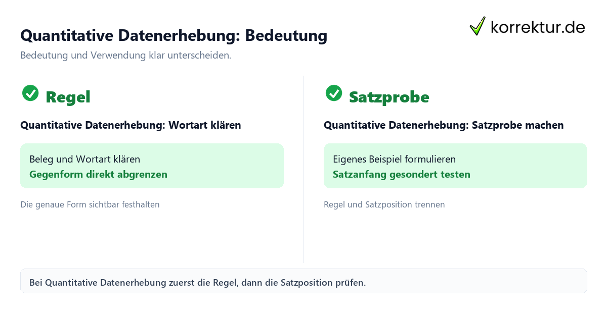 Quantitative Datenerhebung: Bedeutung und Verwendung mit Bedeutung und passender Verwendung im