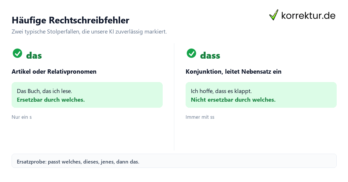 Rechtschreibung prüfen mit KI