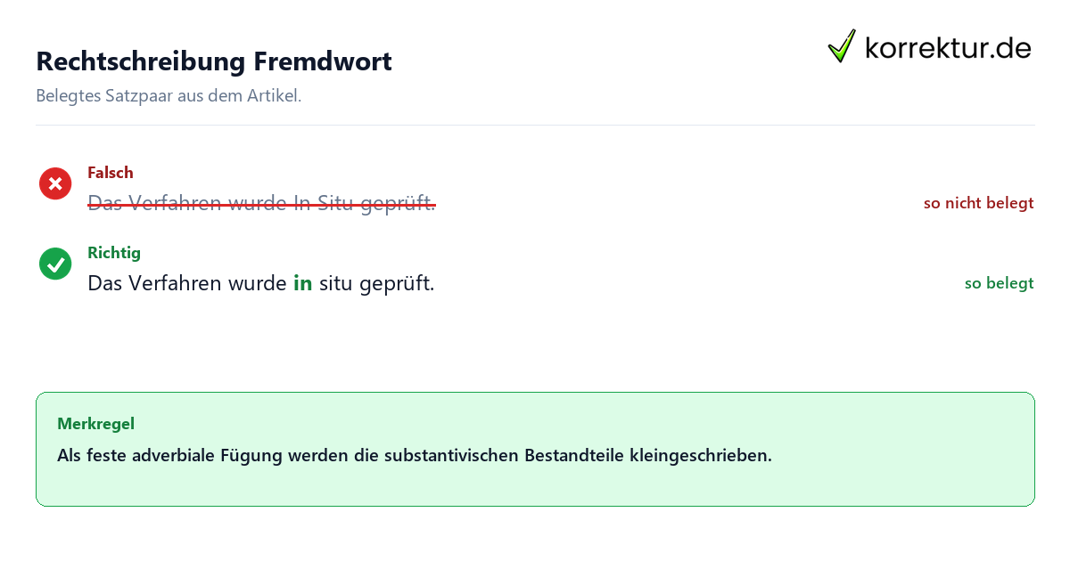 Rechtschreibung Fremdwort Falsches und richtiges Satzbeispiel zu Rechtschreibung Fremdwort