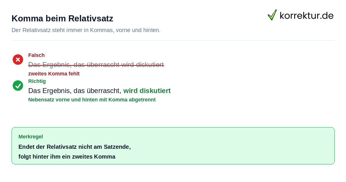 Relativsätze und Relativpronomen verwenden: das zweite Komma nicht vergessen