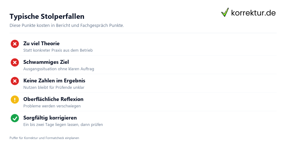Typische Fehler im Report Büromanagement vermeiden