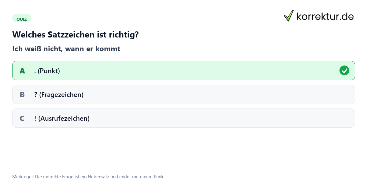 Satzarten Satzarten