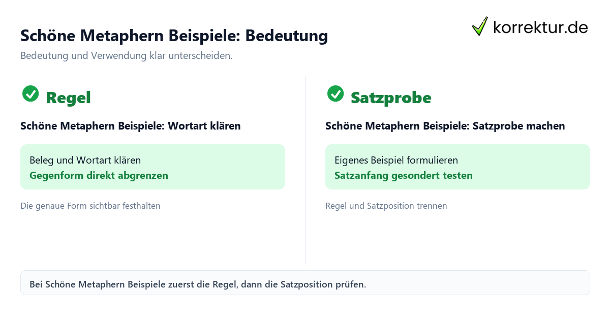 Schöne Metaphern Beispiele: Bedeutung und Verwendung
