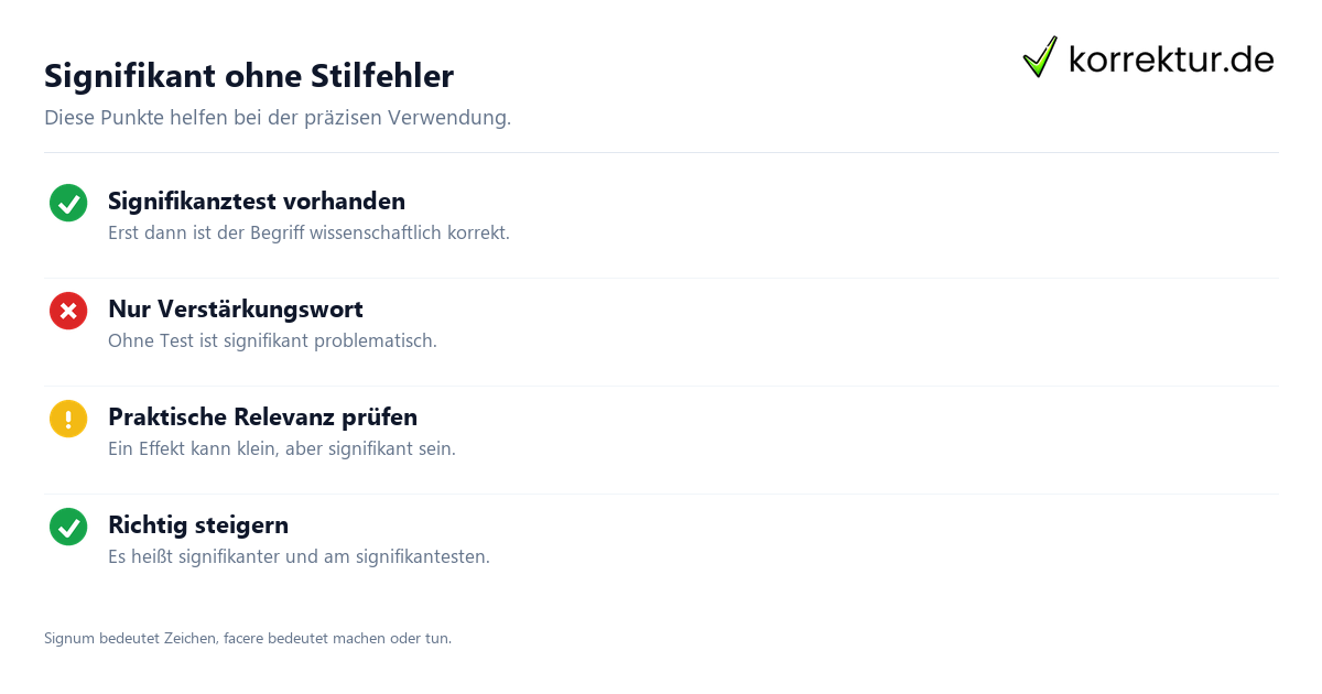 Signifikant Bedeutung: Häufige Fehler in wissenschaftlichen Texten