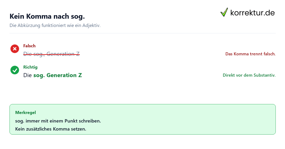 sog Bedeutung: Häufiger Fehler bei der Schreibweise von sog.