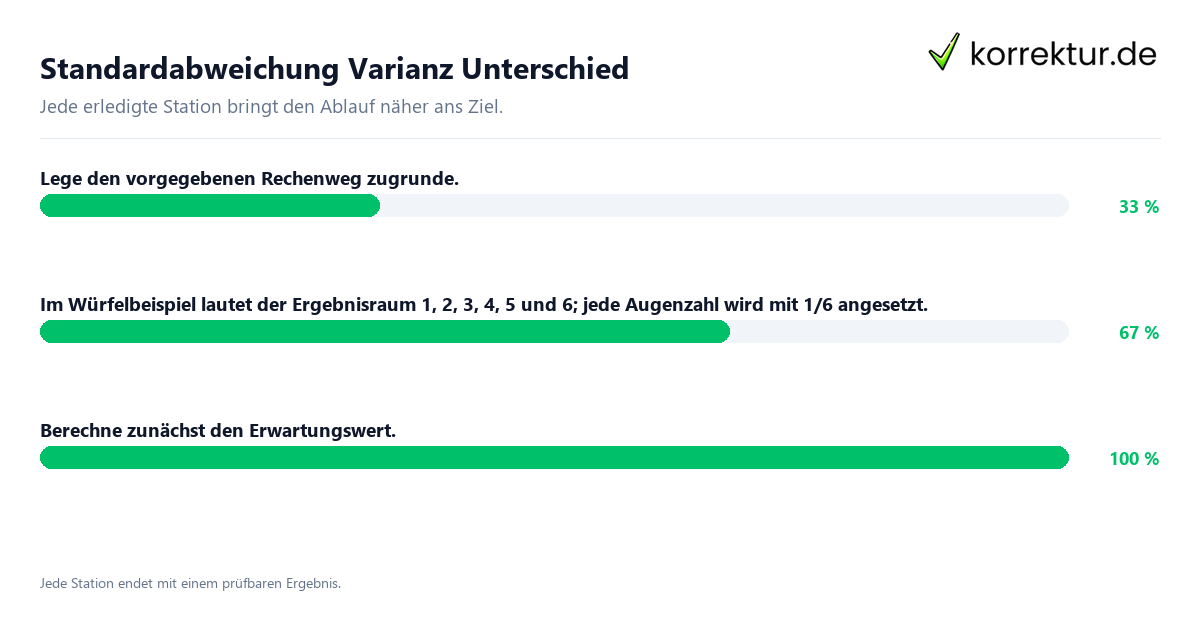 Konkrete Schritte zu Standardabweichung Varianz Unterschied