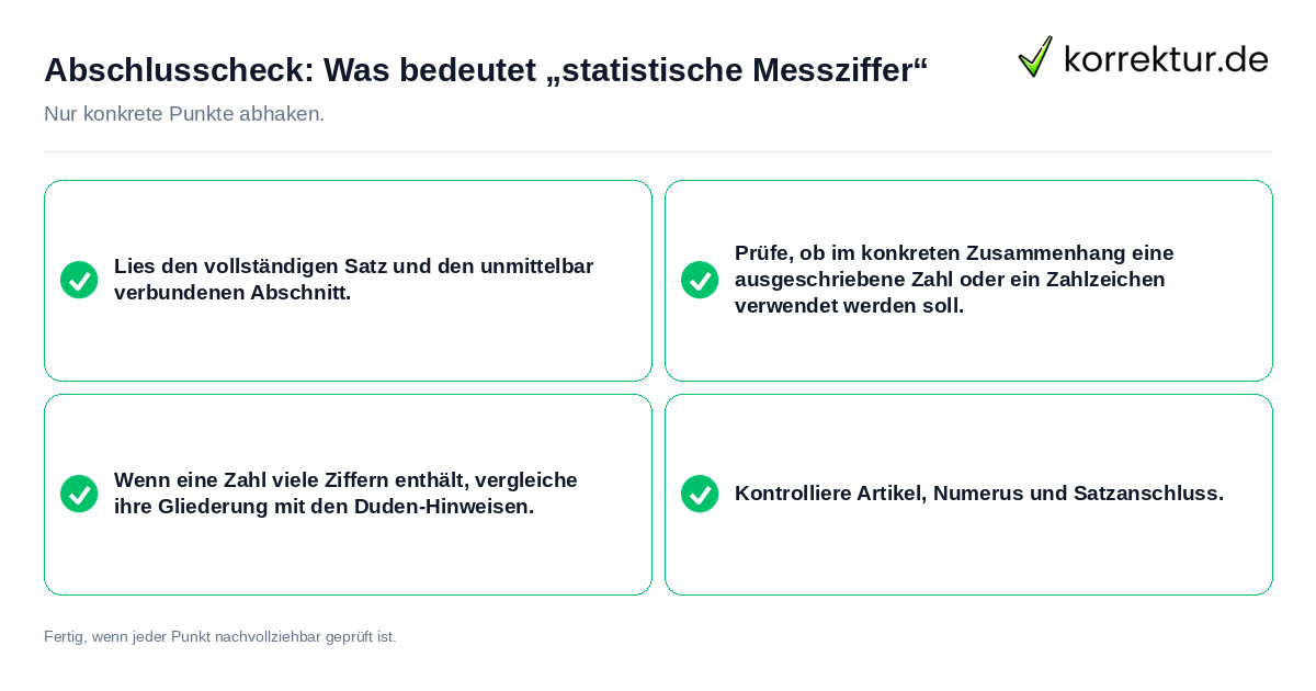 Abschlusscheck: Was bedeutet „statistische Messziffer“ Konkreter Abschlusscheck zu Was bedeutet „statistische Messziffer“
