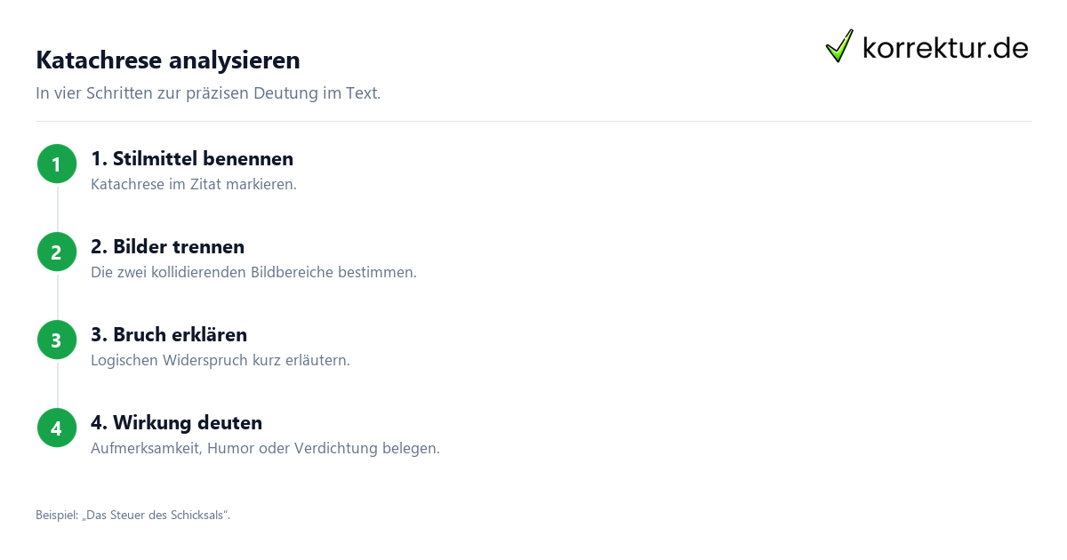 Katachrese analysieren Katachrese analysieren: Schritte mit Beispiel