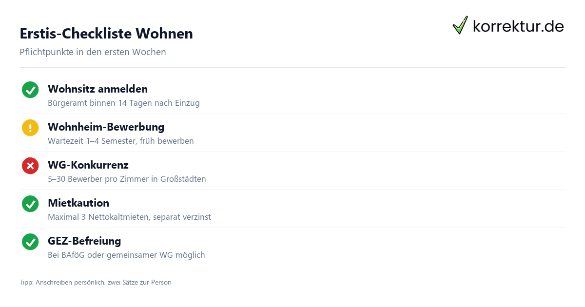 Studentenwohnung & Wohnen im Studium: WG, Wohnheim, Apartment Studentenwohnung & Wohnen im Studium: WG, Wohnheim, Apartment