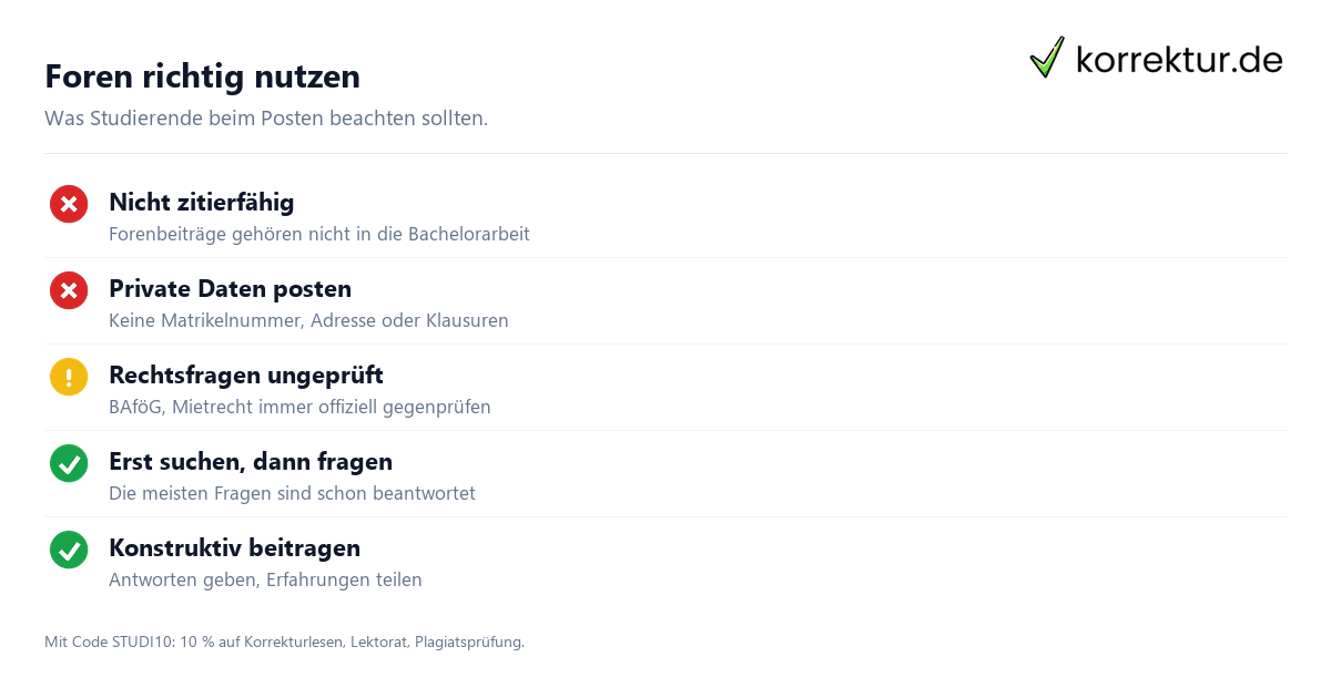 Studiforen & Communities: wo Studierende Antworten finden Studiforen & Communities: wo Studierende Antworten finden
