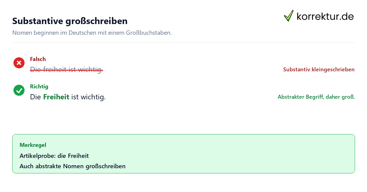 Substantive großschreiben Substantiv und Nomen: Definition, Arten und Beispiele, Großschreibung bei Substantiven