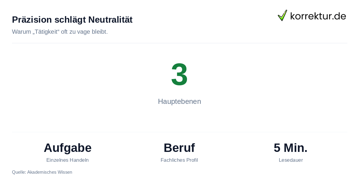 Synonyme für Tätigkeit: Statistik zu Aufgaben, Berufen und Beschäftigungen bei korrektur.de
