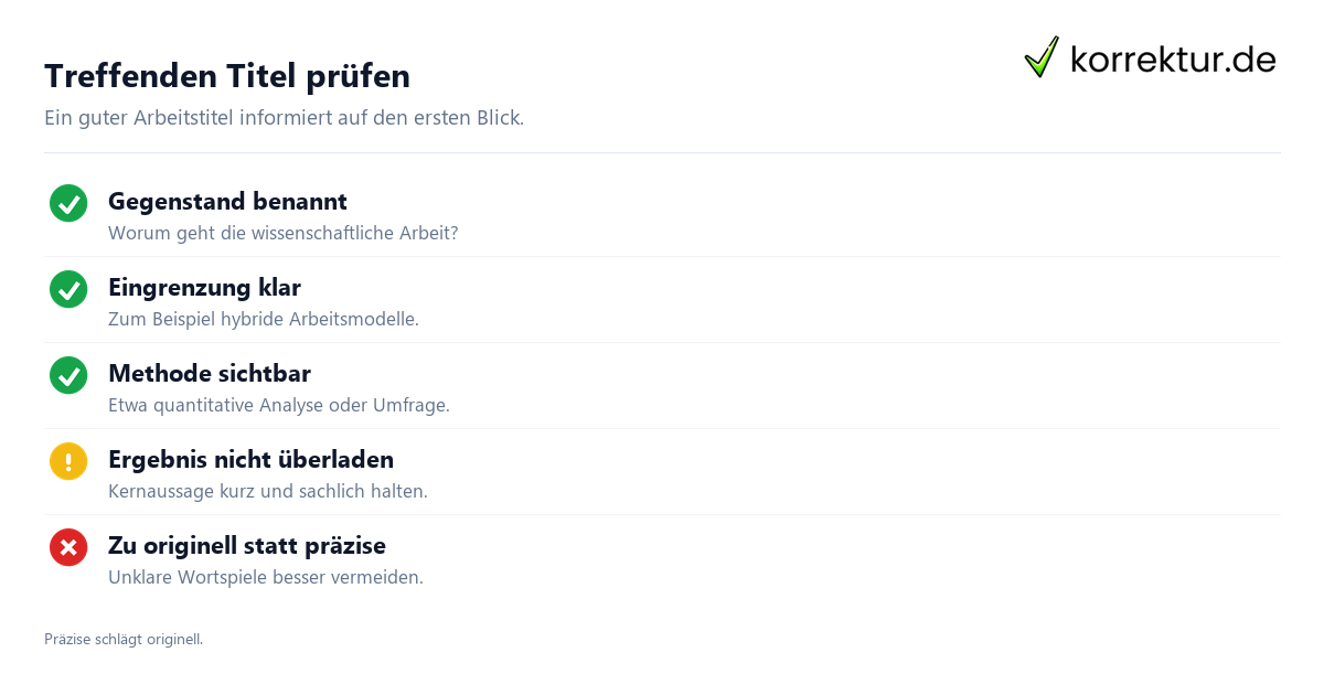 Titel Generator: Haupttitel und Untertitel für die wissenschaftliche Arbeit