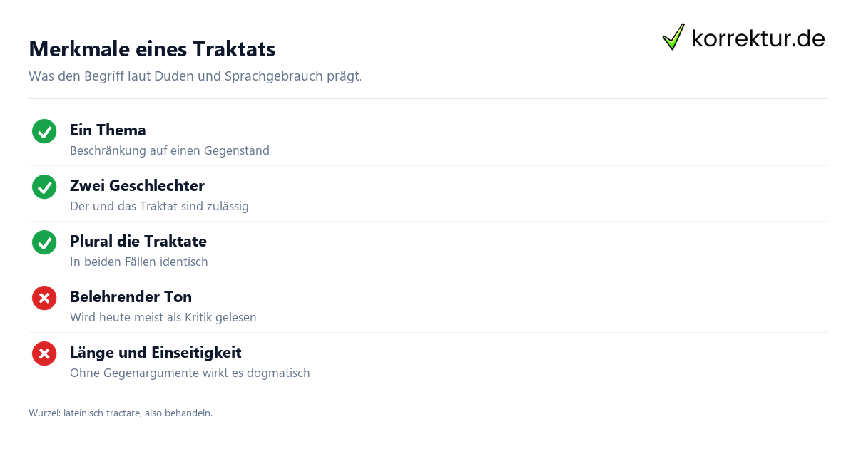 Traktat Bedeutung Traktat Bedeutung