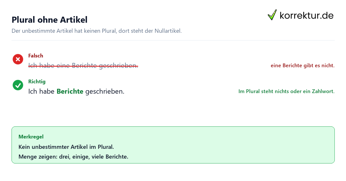 Unbestimmter Artikel