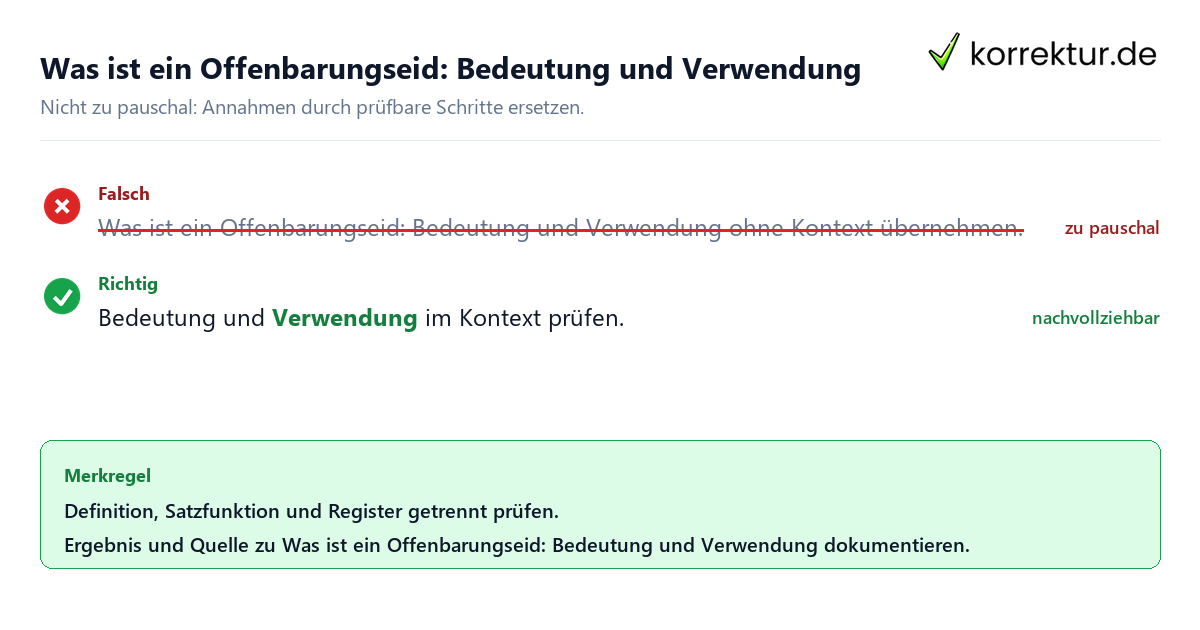 Was ist ein Offenbarungseid: Bedeutung und Verwendung Ungeeignete und belastbare Vorgehensweise bei Was ist ein Offenbarungseid: Bedeutung und Verwendung