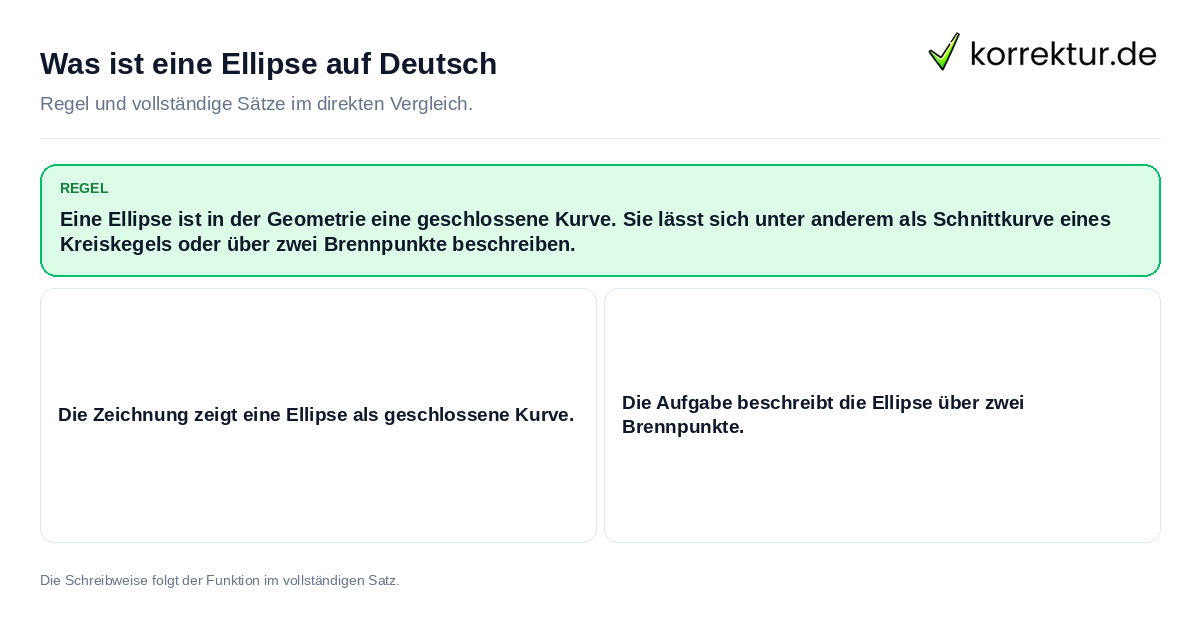 Was ist eine Ellipse auf Deutsch Konkrete Regel und vollständige Beispielsätze zu Was ist eine Ellipse auf Deutsch