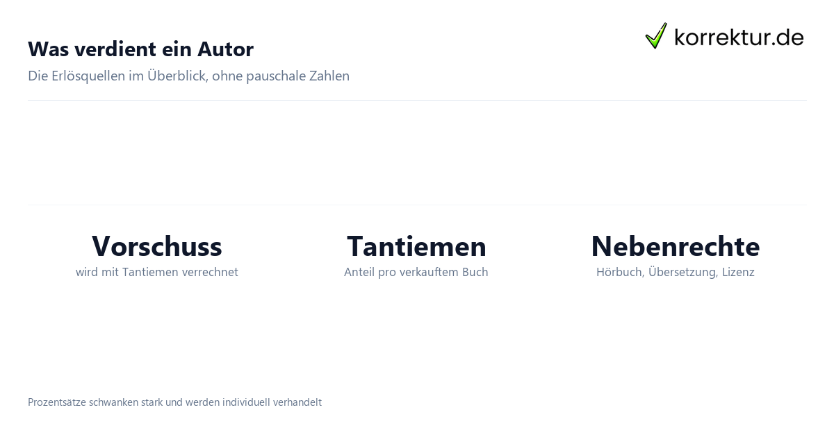 Was verdient ein Autor Was verdient ein Autor: Einkommensquellen und Bandbreite