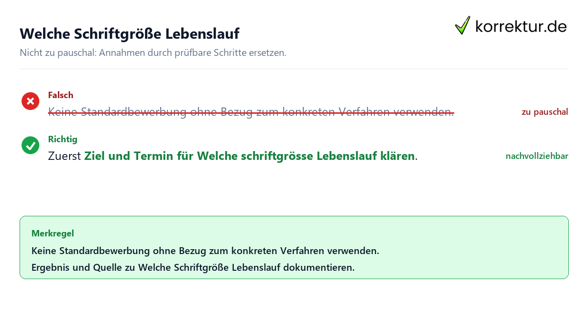 Welche Schriftgröße Lebenslauf Ungeeignete und belastbare Vorgehensweise bei Welche Schriftgröße Lebenslauf