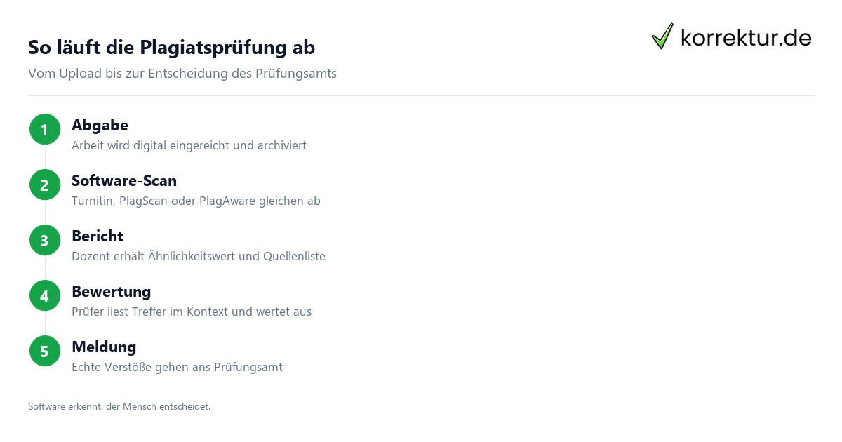 Prüfverfahren der Dozenten – die Software Plagiatssoftware der Hochschulen: Turnitin, PlagScan und PlagAware im Einsatz
