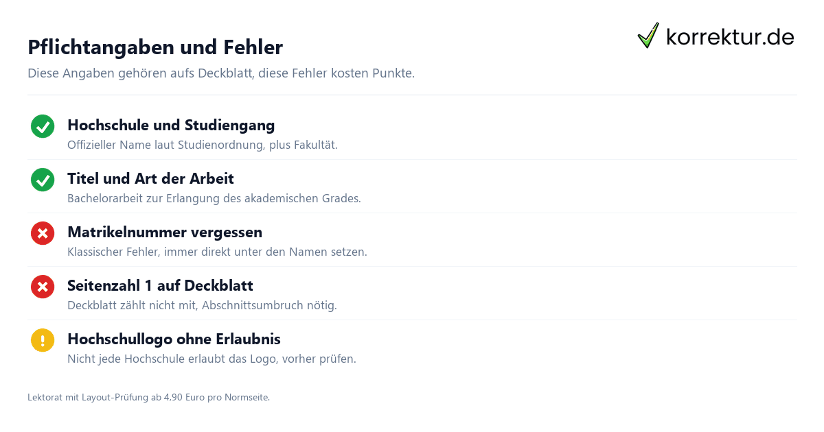 Word: Deckblatt erstellen