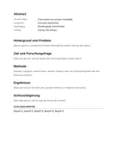 Vorschau der ersten Seite: Abstract: Gerüst auf Deutsch und Englisch