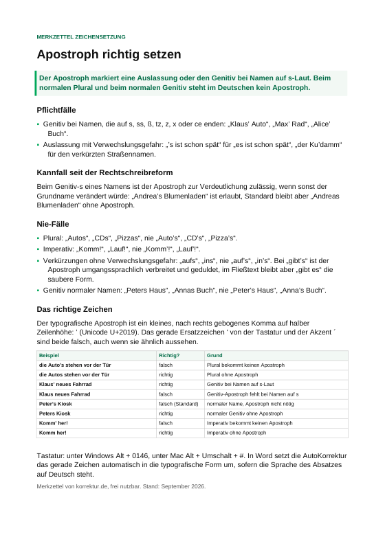 Vorschau der ersten Seite